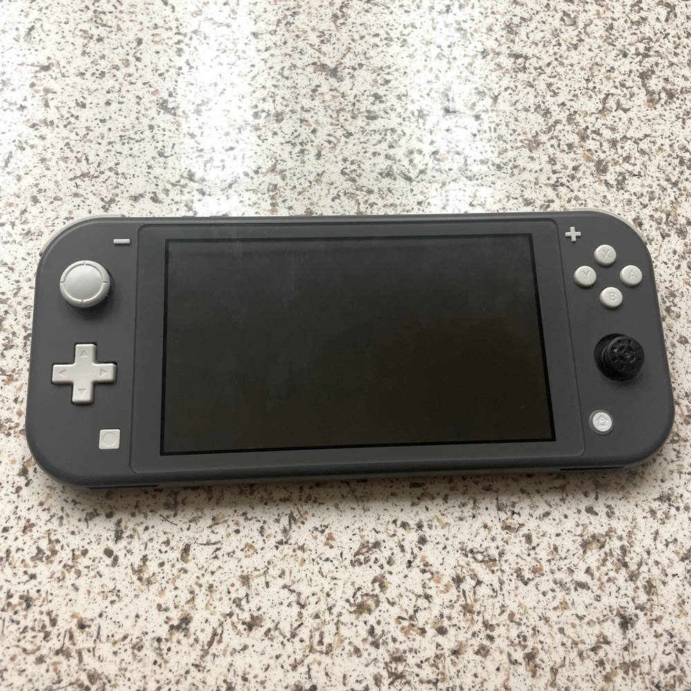 Grey Nintendo Switch Lite with Minecraft